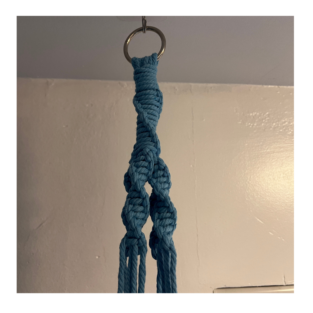 Macrame Plant Hanger (Blue)