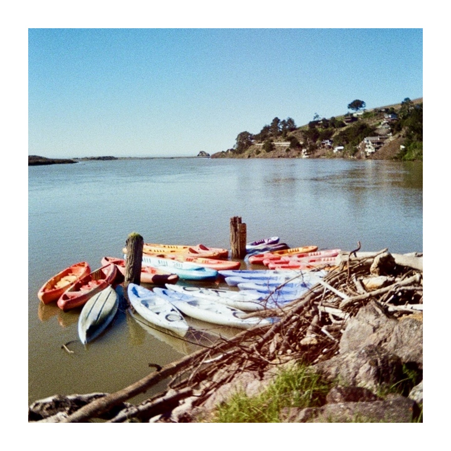 Kayaks at Cafe Aquatica - 35mm Film Print