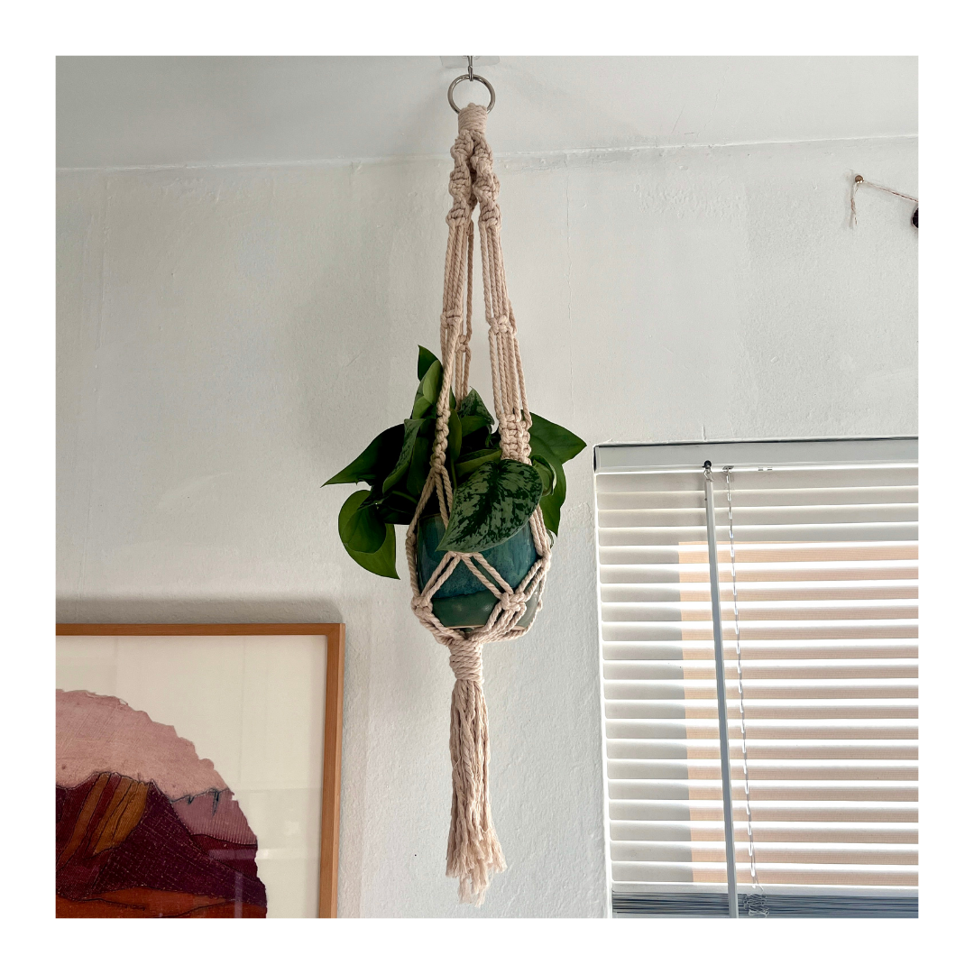 Macrame Plant Hanger (Natural) - #1