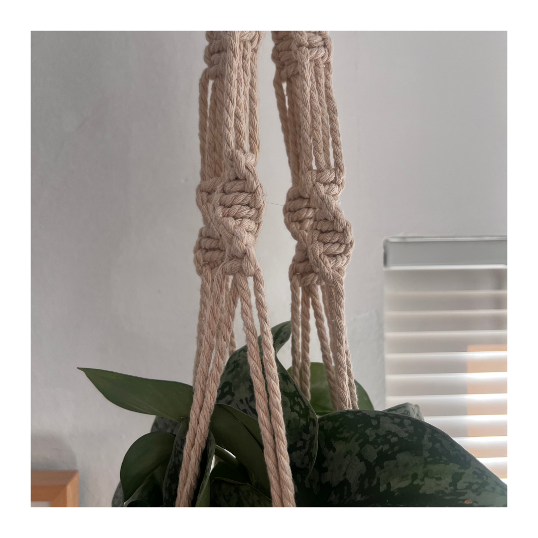 Macrame Plant Hanger (Natural) - #2