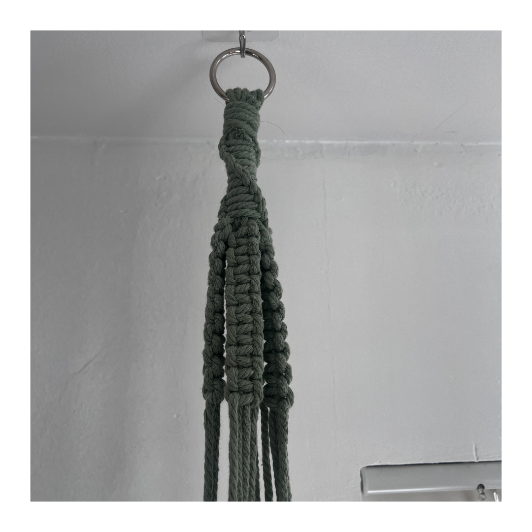 Macrame Plant Hanger (Light Green)