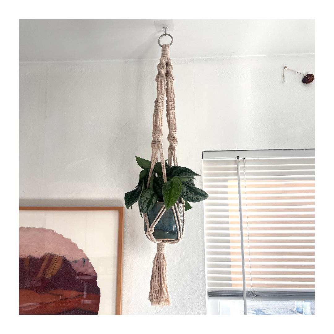 Macrame Plant Hanger (Natural) - #2